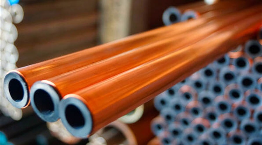 Copper and cupro-nickel tube stock for marine piping