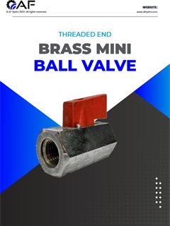 AF Hydro Brass mini ball valves catalogue cover