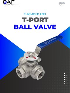 AF Hydro 3 way T port ball valves catalogue cover