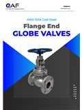 AF Hydro ANSI 150 cast steel flange end globe valves catalogue cover
