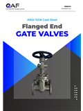 AF Hydro ANSI 150 cast steel flange end gate valves catalogue cover