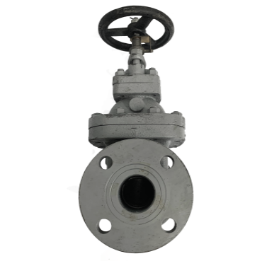 JIS 10K cast iron gate valve, side elevation with handwheel