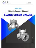 AF Hydro ANSI 150 SS316 flange end swing check valves catalogue cover