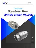 AF Hydro stainless steel spring check valves catalogue cover