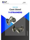 AF Hydro ANSI 150 cast steel flange end Y-strainers catalogue cover