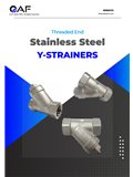 AF Hydro threaded end SS316 Y-strainers catalogue cover