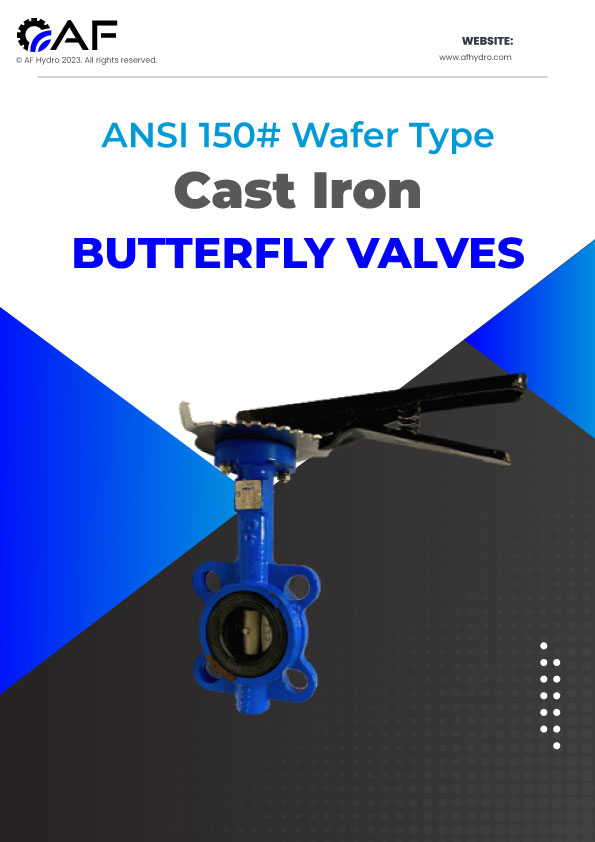 ANSI 150# Cast Iron Wafer Type Butterfly Valves